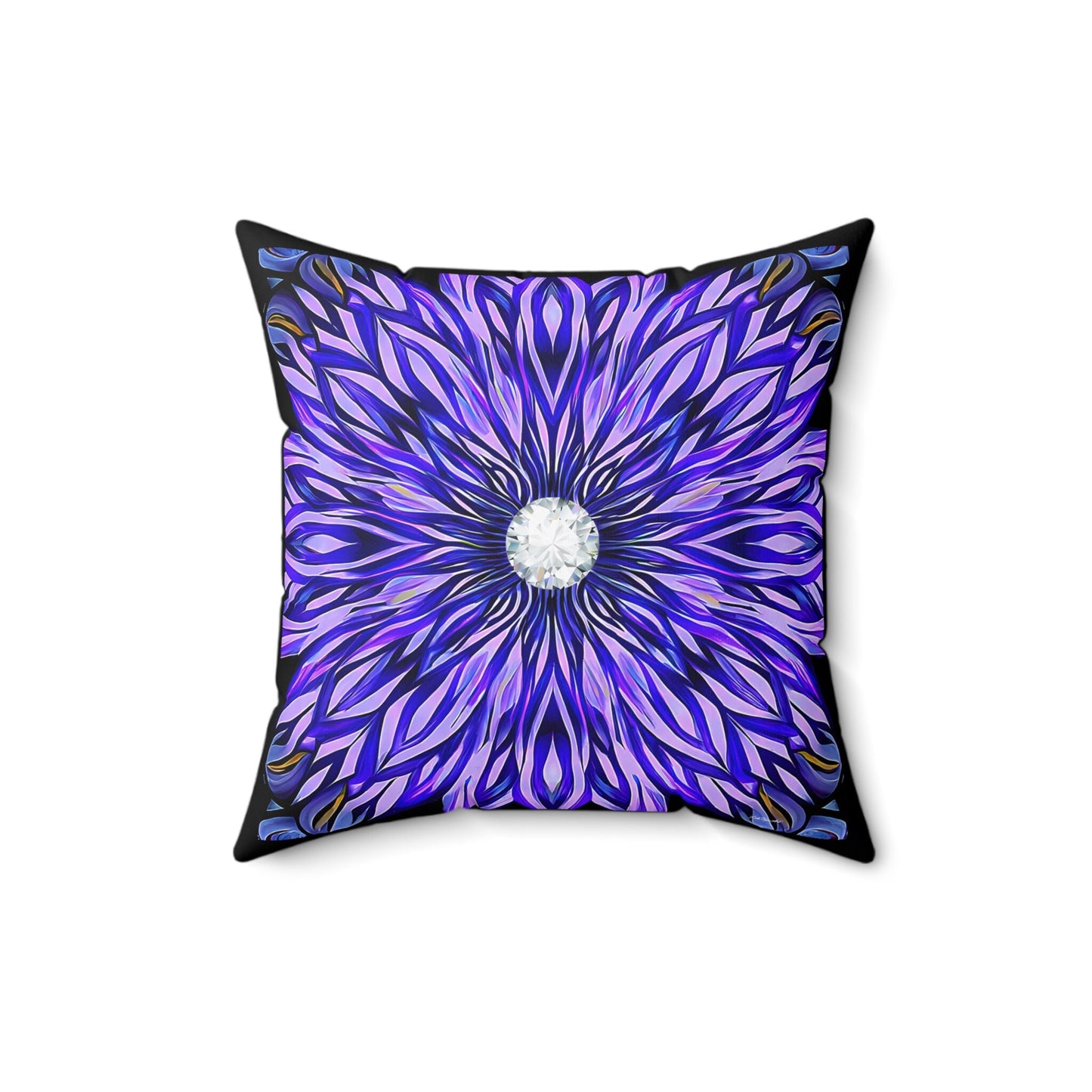 purple abstract sunburst square pillow, decorative pillow, living room pillow, bedroom pillow, throw pillow, pillows,  accent pillow