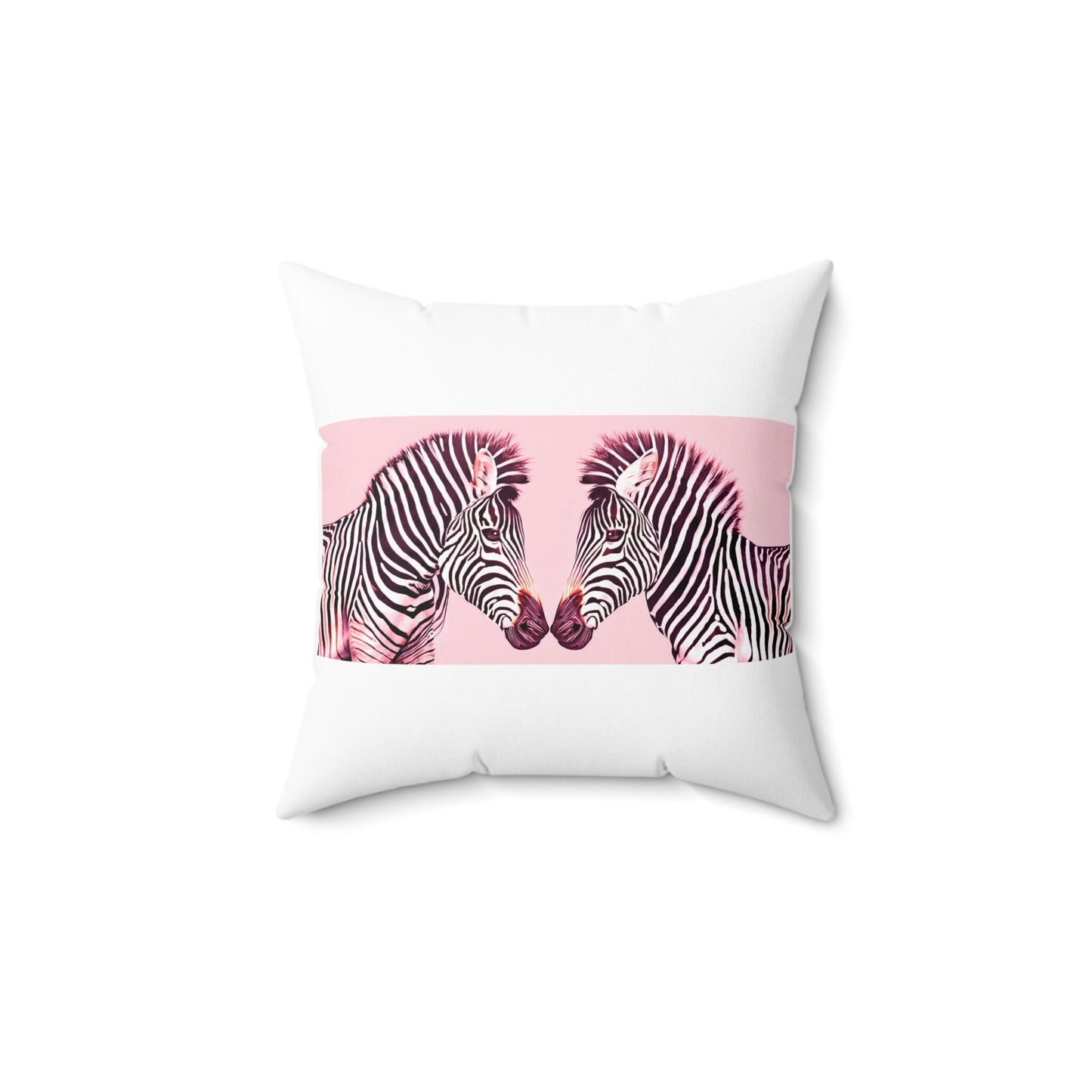 pink zebra square pillow, decorative pillow, living room pillow, bedroom pillow, throw pillow, pillows, decorative pillows, accent pillow