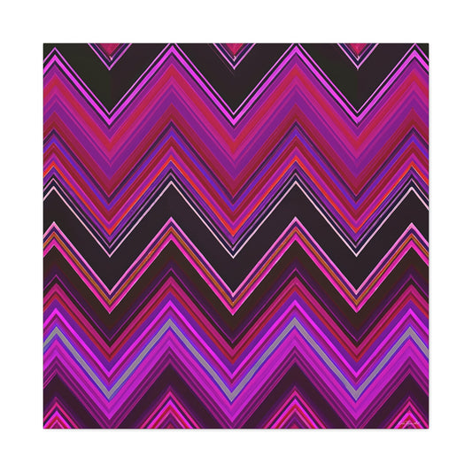 pink and black chevron canvas wall art, wall art dcor, room wall dcor, unique art, contemporary art, modern home dcor, large wall art