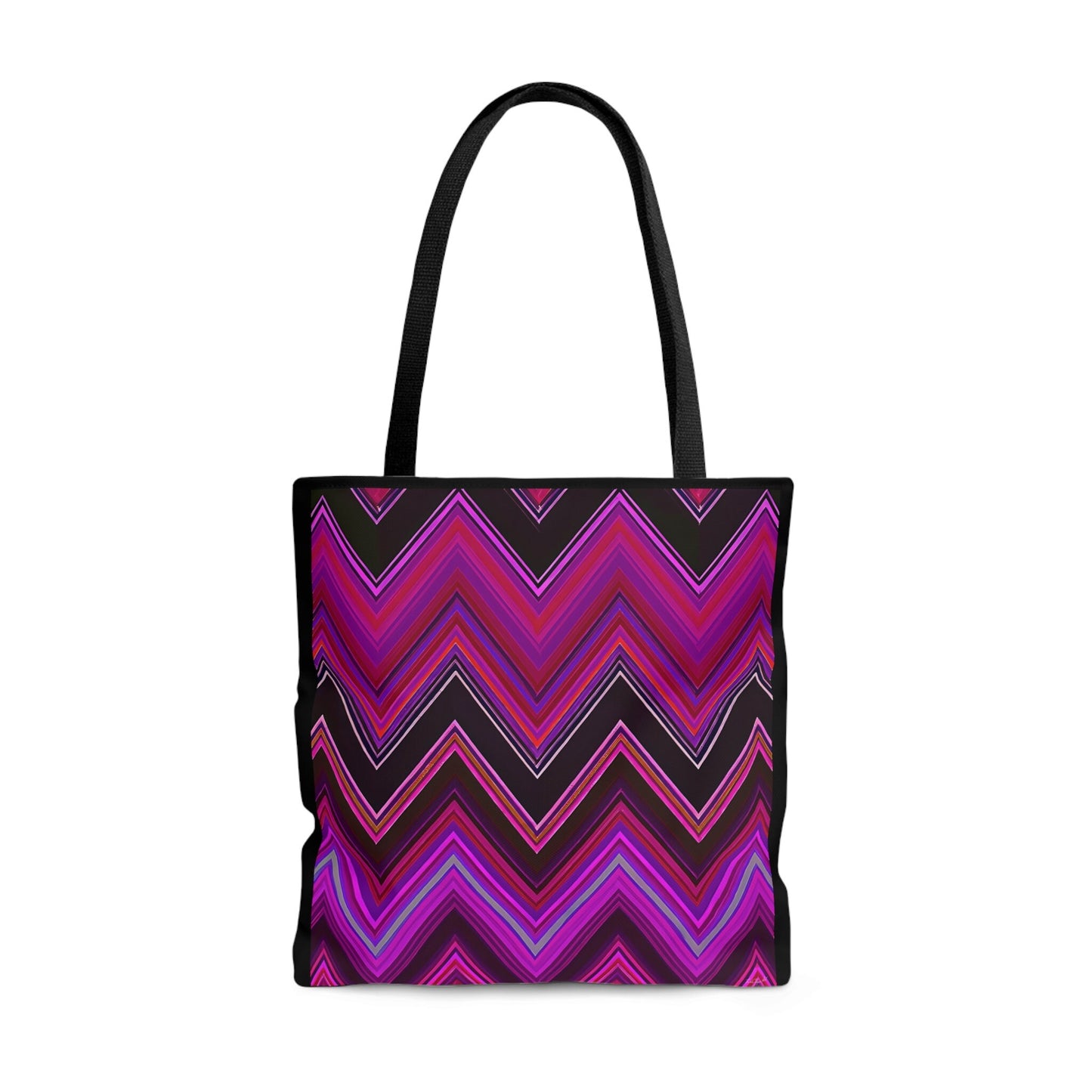 pink and black chevron canvas tote bag, gift for women, canvas shopper, oversized canvas bag, reusable bag, shopping bag, tote bag for women