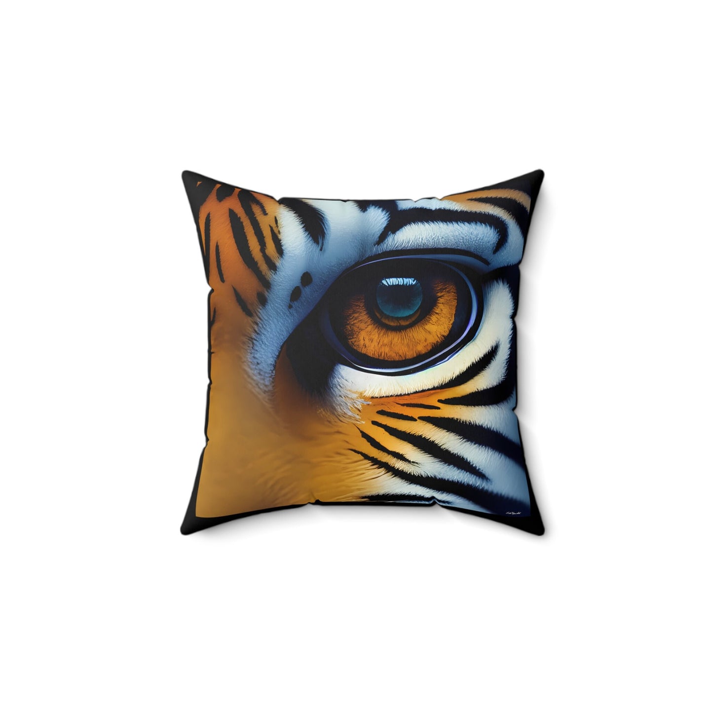 the eye of the tiger square pillow, tiger pillow, living room pillow, bedroom pillow, throw pillow, decorative pillow, accent pillow