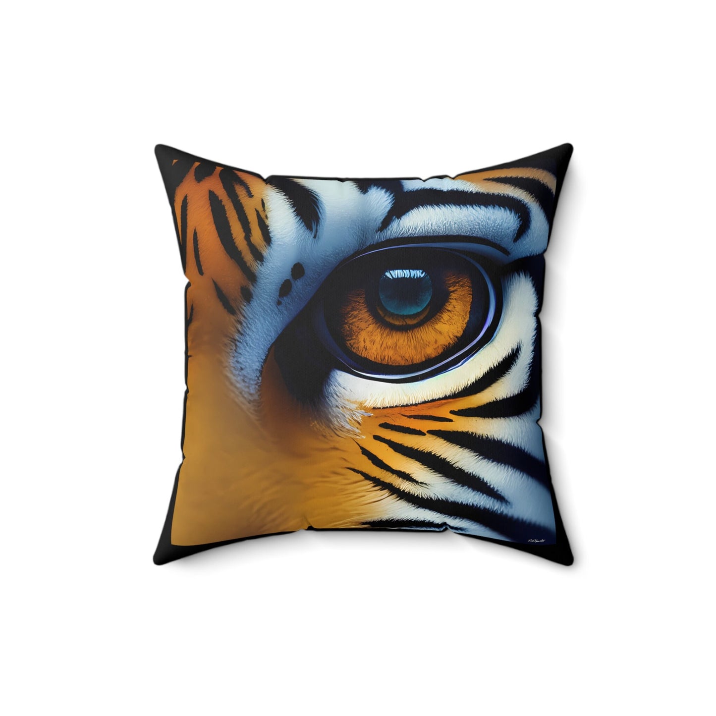 the eye of the tiger square pillow, tiger pillow, living room pillow, bedroom pillow, throw pillow, decorative pillow, accent pillow