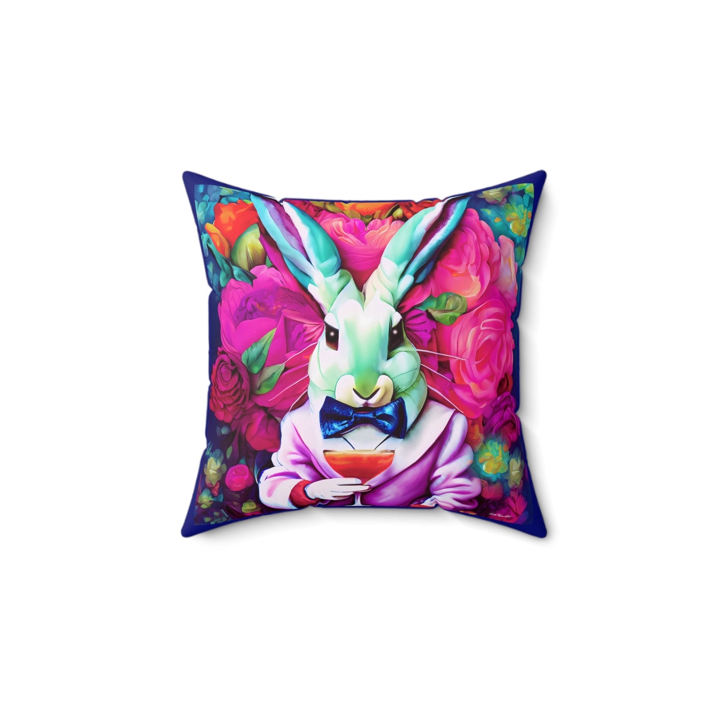 down the rabbit hole square pillow, decorative pillow, living room pillow, bedroom pillow, throw pillow, decorative pillows, accent pillow