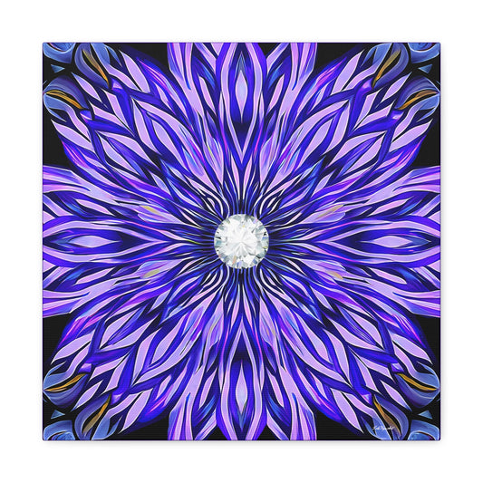 purple abstract sunburst canvas wall art, wall art dcor, room wall dcor, unique art. contemporary wall art, large wall art, ready to hang - LOLA VEGAS ART