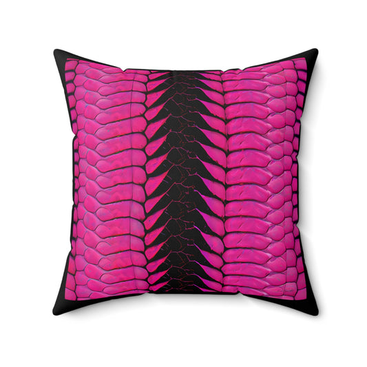 hot pink python snake skin print pillow, decorative pillow, living room pillow, bedroom pillow, throw pillow, pillows, accent pillow - LOLA VEGAS ART