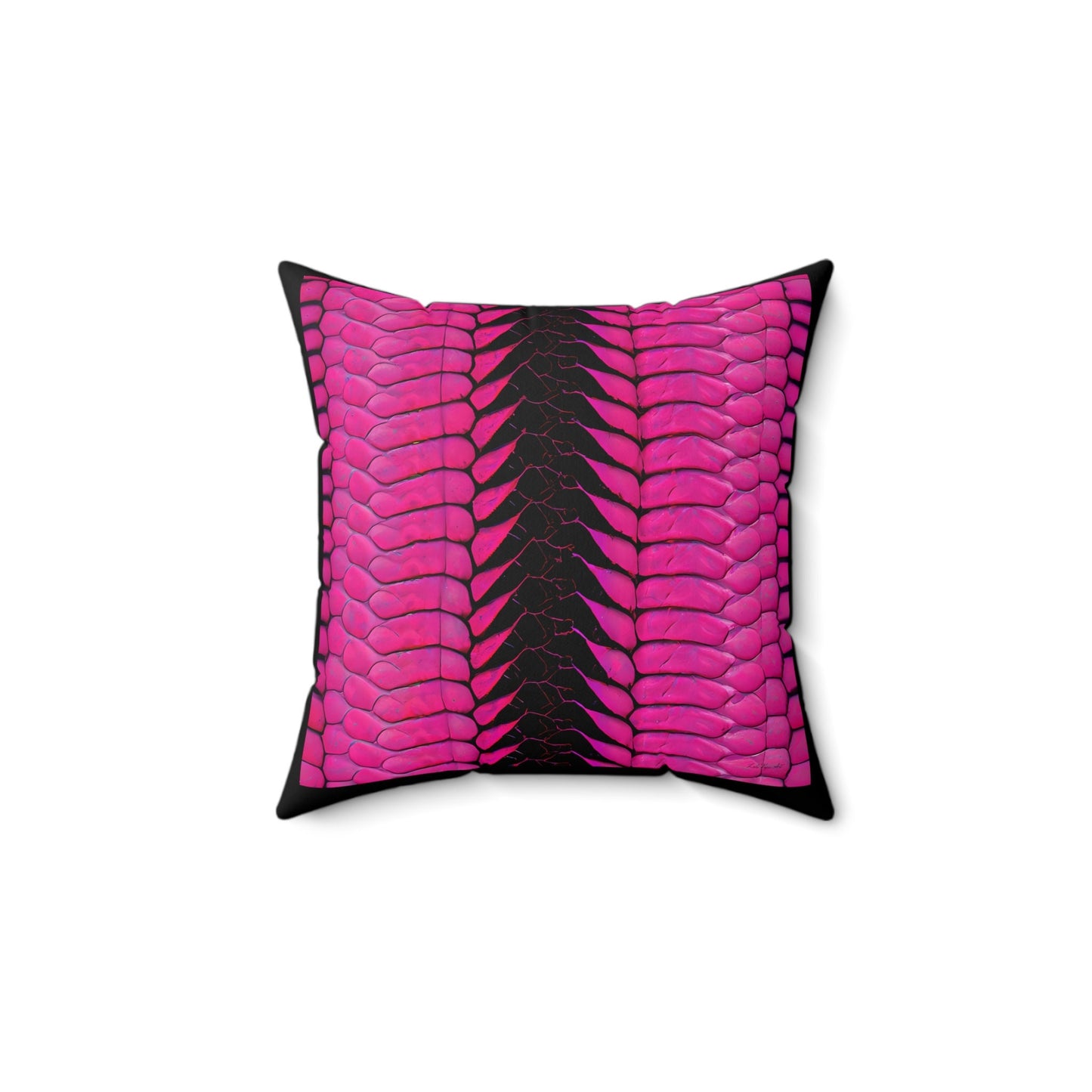 hot pink python snake skin print pillow, decorative pillow, living room pillow, bedroom pillow, throw pillow, pillows, accent pillow