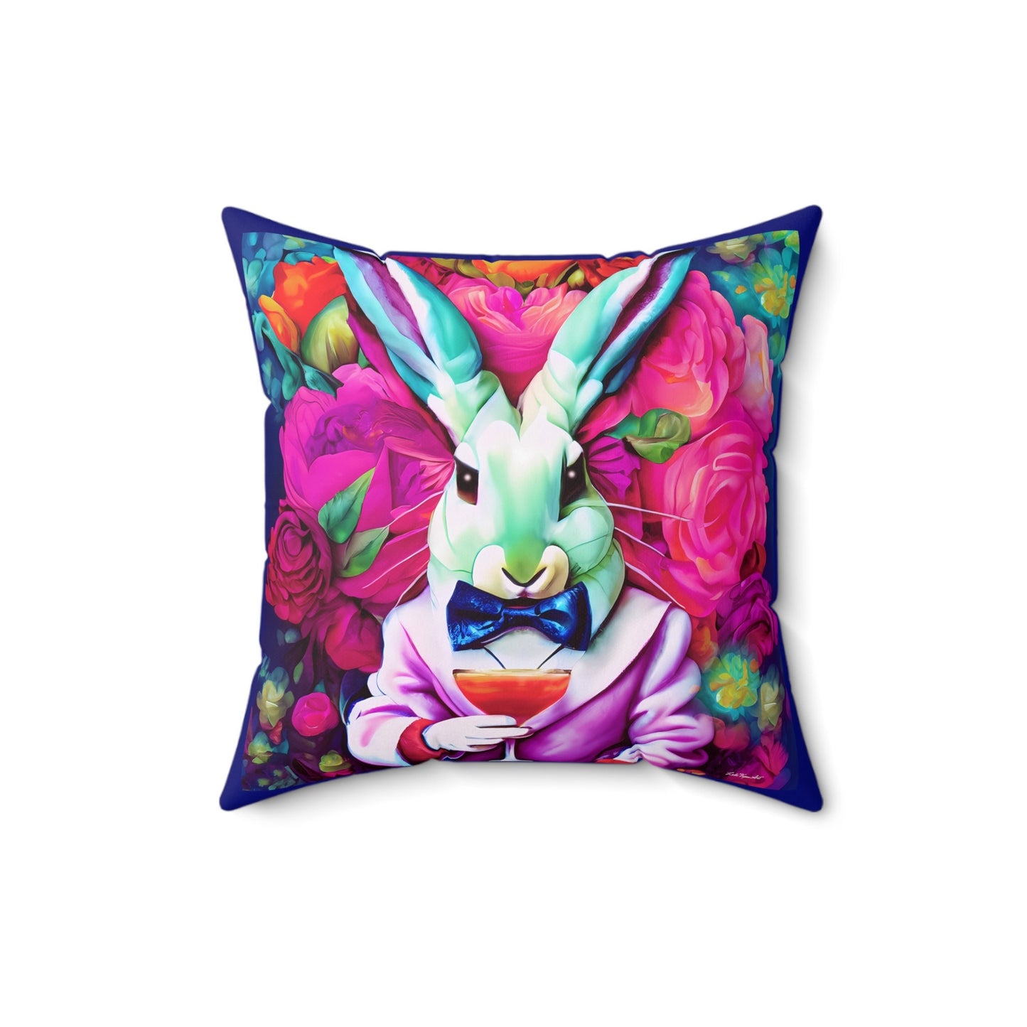 down the rabbit hole square pillow, decorative pillow, living room pillow, bedroom pillow, throw pillow, decorative pillows, accent pillow