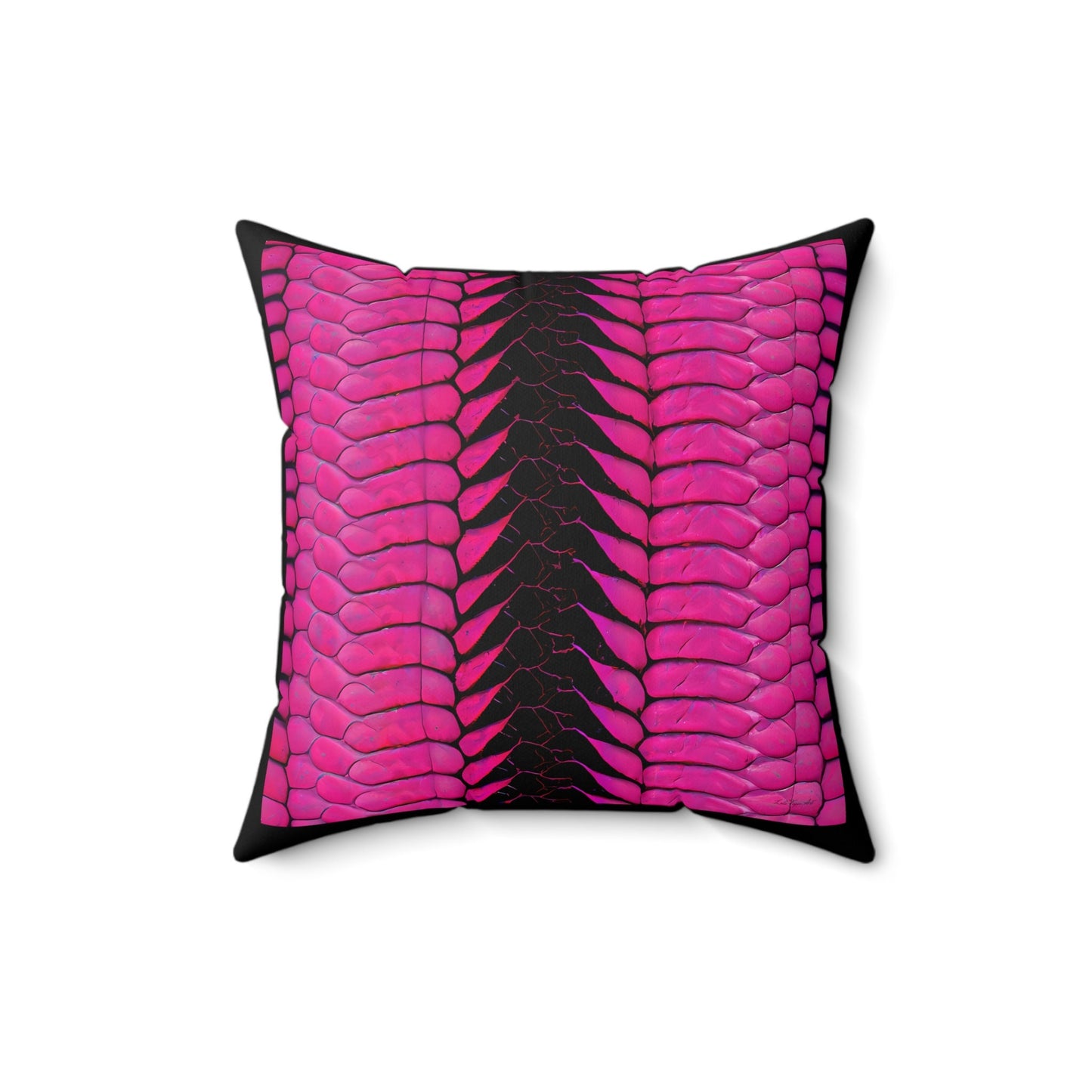 hot pink python snake skin print pillow, decorative pillow, living room pillow, bedroom pillow, throw pillow, pillows, accent pillow - LOLA VEGAS ART