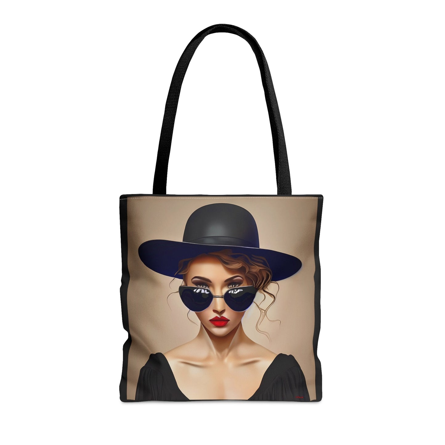 woman in sunglasses and hat canvas tote bag, gifts for women, canvas shopper, oversized bag, reusable bag, shopping bag, tote bag for women